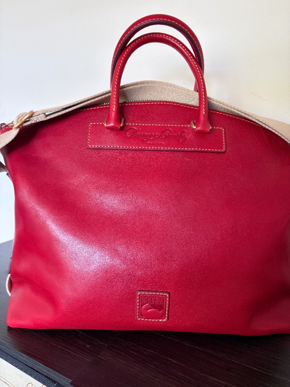 Dooney & Bourke 2009 Archive Juliette Bag – Luxury Florentine Leather in Red